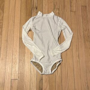 White long sleeve leotard